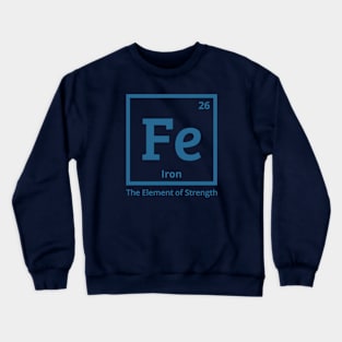 "Iron Resilience: The Elemental Essence of Strength Crewneck Sweatshirt